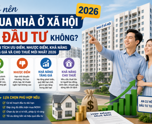 Có nên mua nhà ở xã hội để đầu tư không? Phân tích ưu điểm, nhược điểm, khả năng tăng giá và cho thu